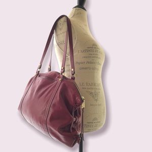 HOBO Burgundy Shoulder Bag Tote